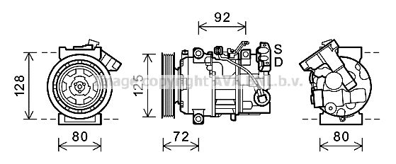 AVA QUALITY COOLING Компрессор, кондиционер RTAK489